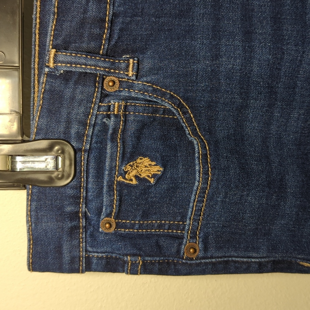 U.S. Polo Assn. Dark Blue Straight Jeans Adjustable Waist Stretch Boys Size 18 - Picture 2 of 6